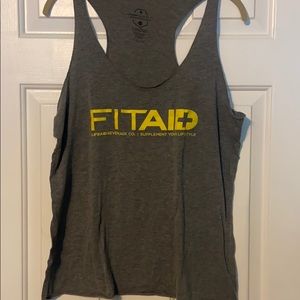 ⭐️BOGO⭐️ FitAid Lightweight Razor Back Gray Tank